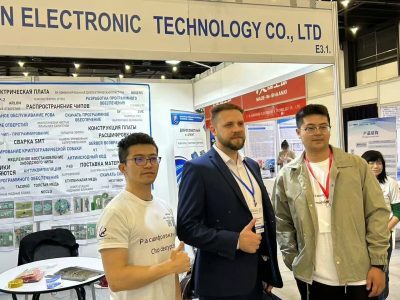 Global clients taking a factory tour at Shanghai Huangte, a reliable china pcb supplier.