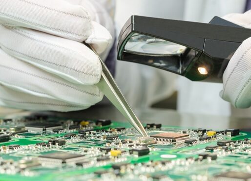 Manual soldering and visual inspection for circuit card assembly ensuring IPC-A-610 quality standards