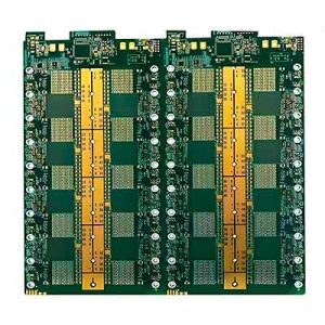 Quick turn PCB prototype panel fabricated for rapid prototyping and engineering verification testing.