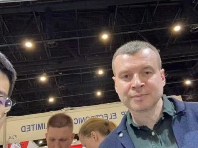 atisfied customers visiting our facility, confirming Huangte as a trusted electronic manufacturing services (EMS) partner.