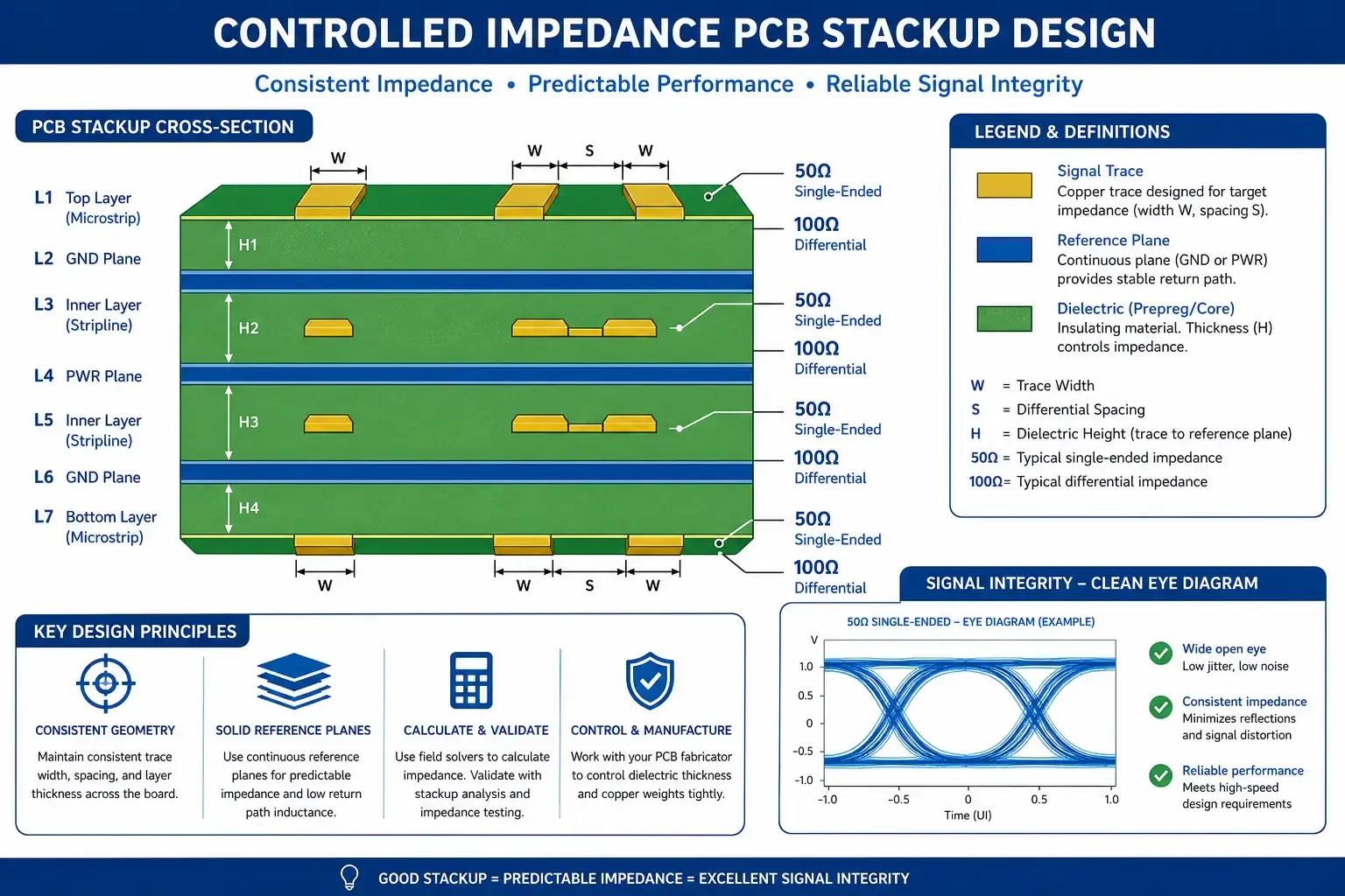 Controlled Impedance PCB Stackup Design Guide 2026