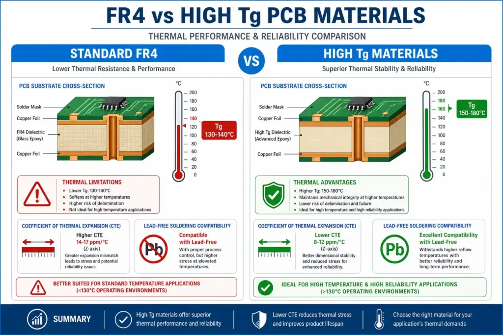FR4 vs High Tg PCB Material Comparison 2026 | Include primary keyword