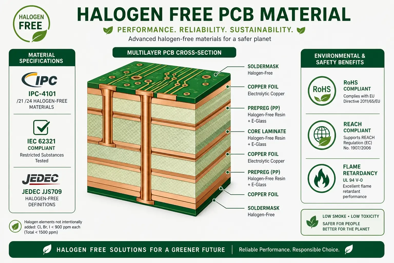 Halogen Free PCB Material Guide 2026